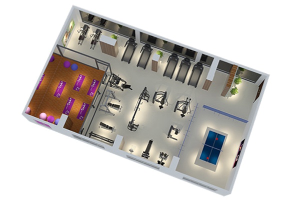 120平方健身房配置方案-广西今年会jinnianhui体育健身器材有限公司