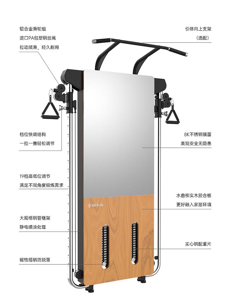 SH-G699 壁挂式拉绳训练器-广西今年会jinnianhui体育健身器材有限公司
